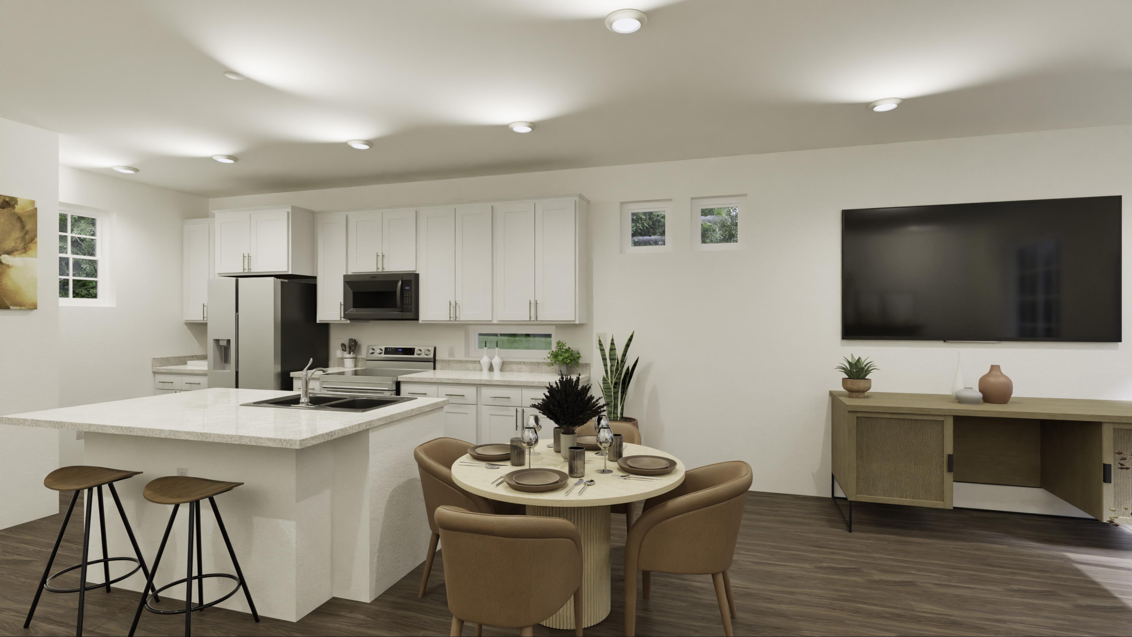 Dining Room and Kitchen