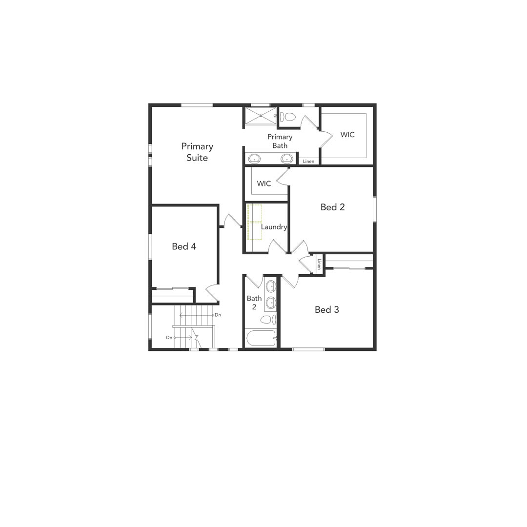 Esprit Brio Floorplan 2nd Floor