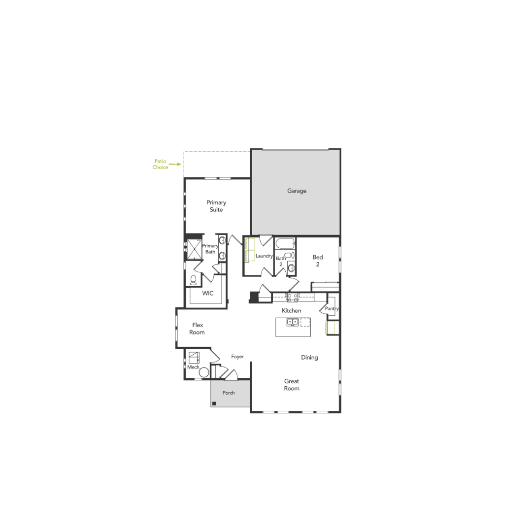 Rigel Main Floor and Garage Area