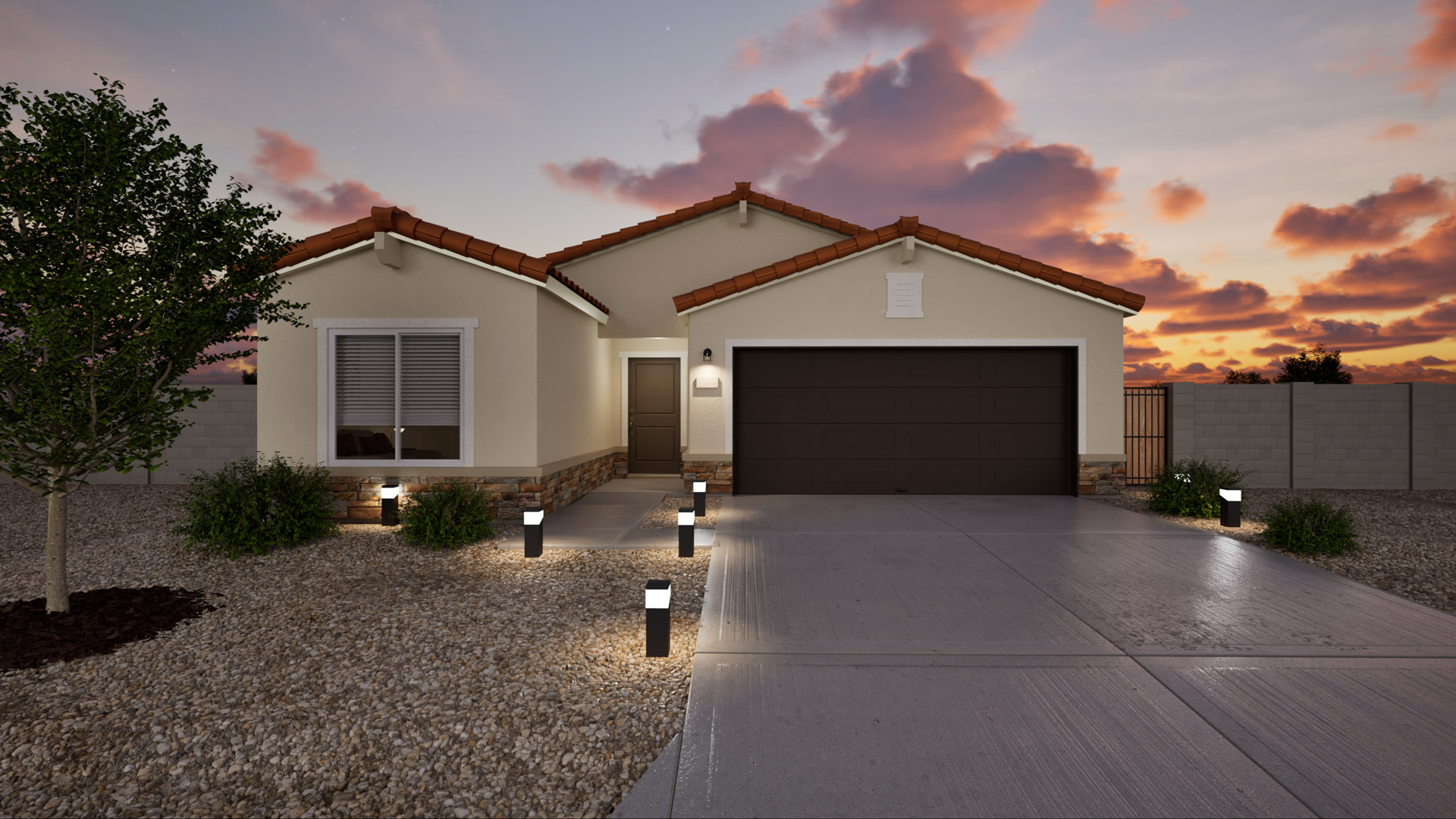 A sample image of this Saguaro floorplan available home