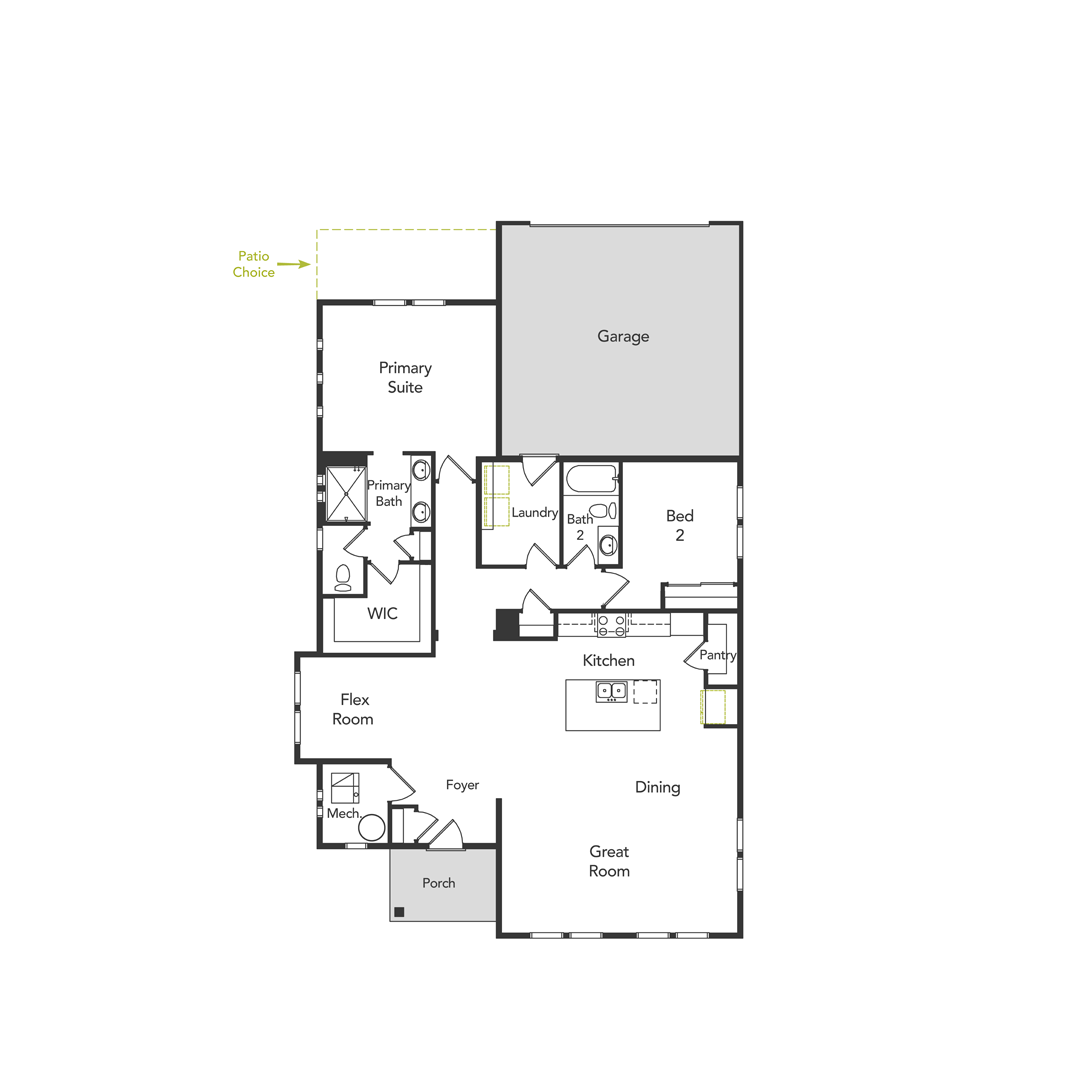 Rigel First Floor Floorplan