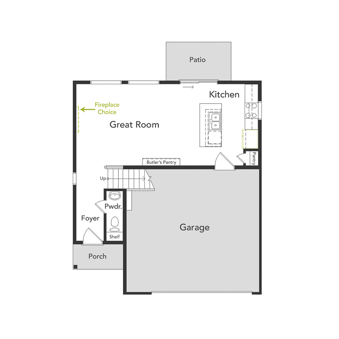 Percheron Reunion First Floor Layout