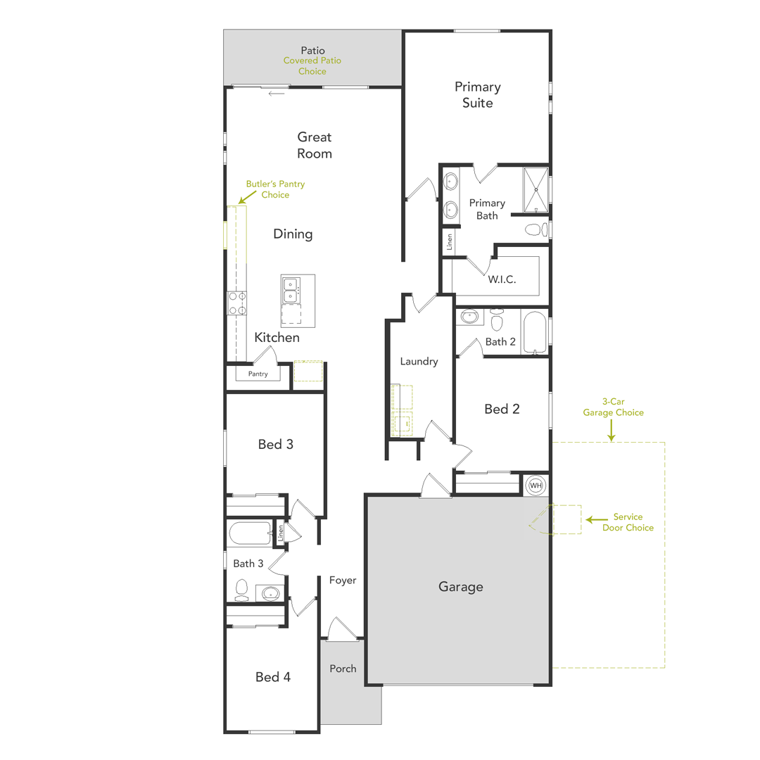A sample image of this Oleander floorplan available home