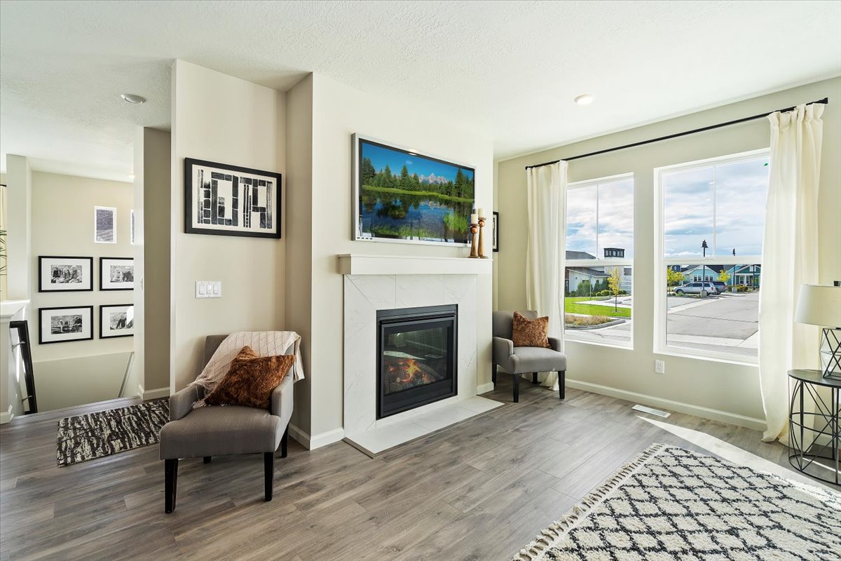 Rigel Great Room and Fireplace