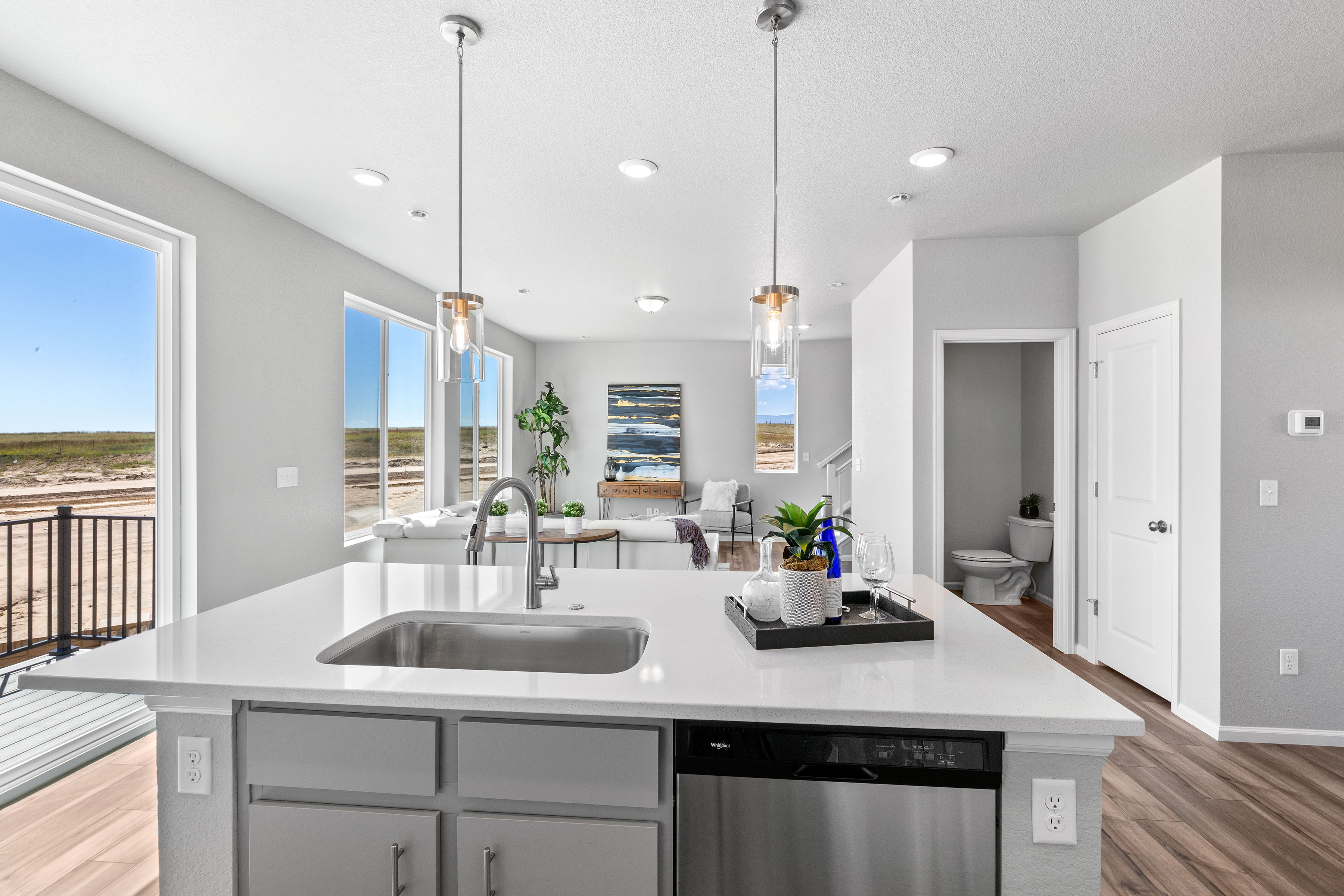 Kitchen Island to Great Room